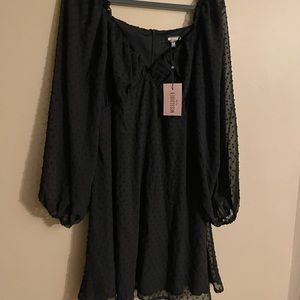 Misguided Ladies Lace Skater Mini Dress Size 14